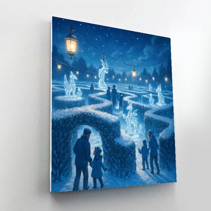 Frost Maze Lantern Festival Paint by numbers art