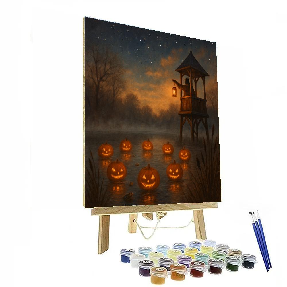 The Lanternwatch Over Hollow Pond Numbered painting kits
