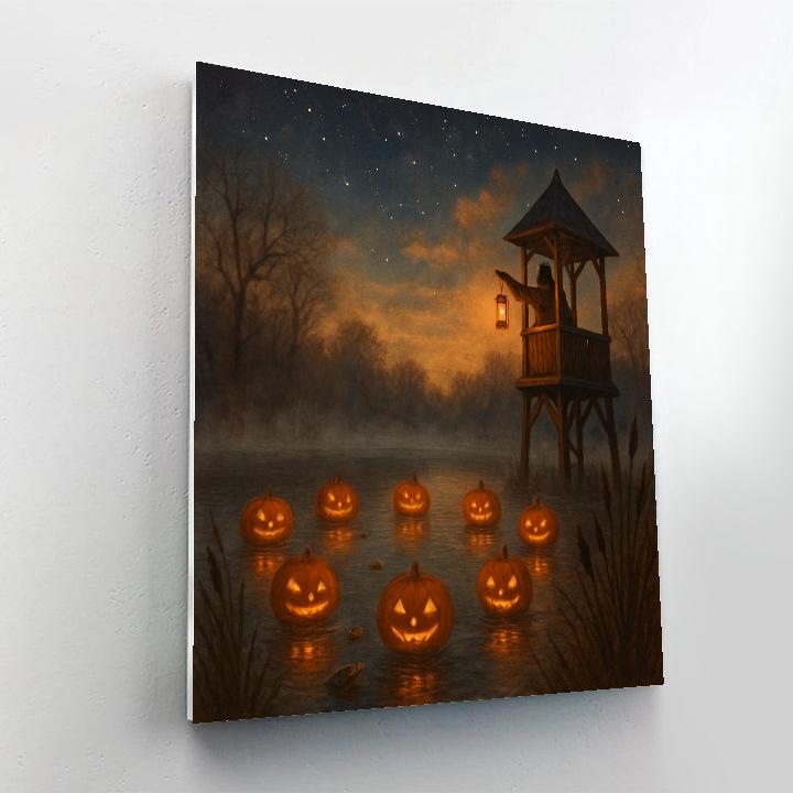 The Lanternwatch Over Hollow Pond Numbered painting kits