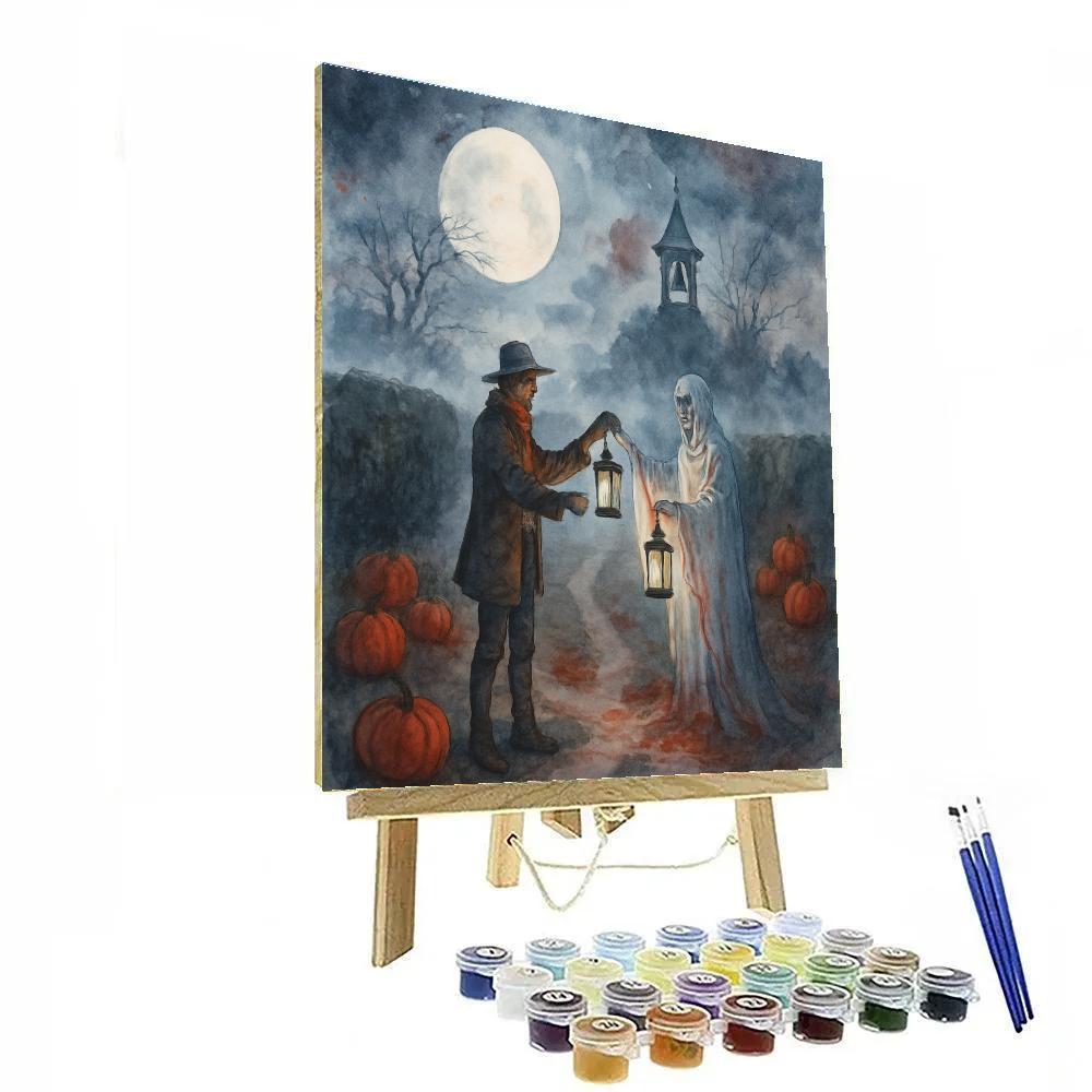 The Hollow Road Lantern Exchange Painting by numbers kit