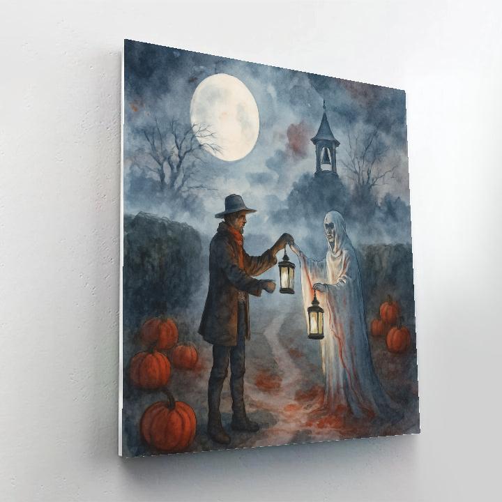 The Hollow Road Lantern Exchange Painting by numbers kit