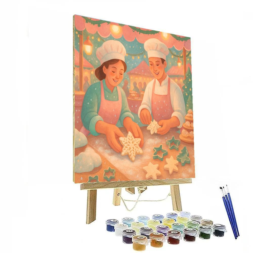 Snowflake Bakers Guild painting number kit