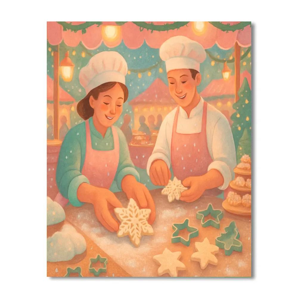 Snowflake Bakers Guild painting number kit