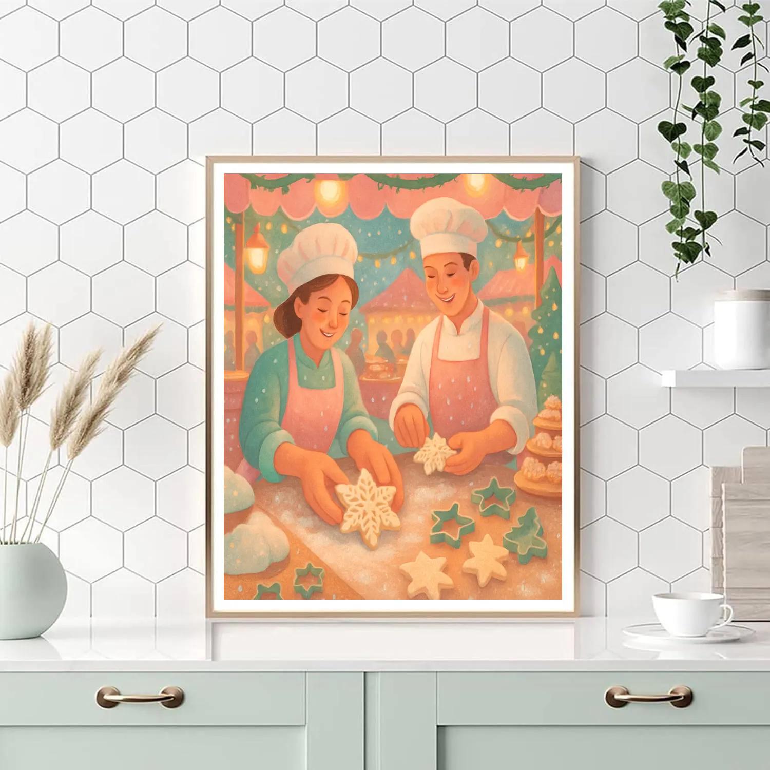 Snowflake Bakers Guild painting number kit