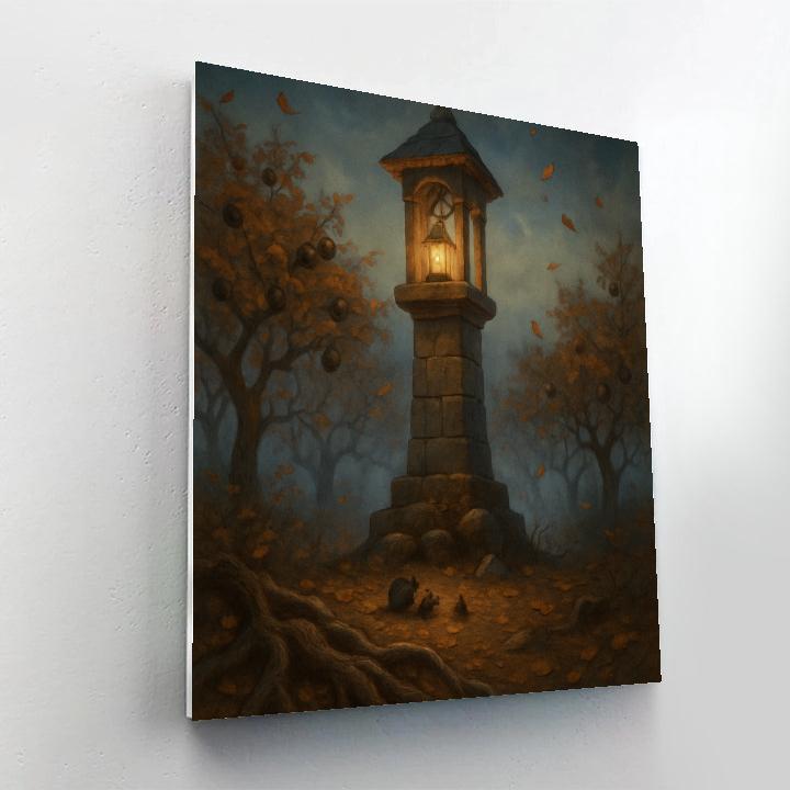 The Silent Orchard Beacon paint by number