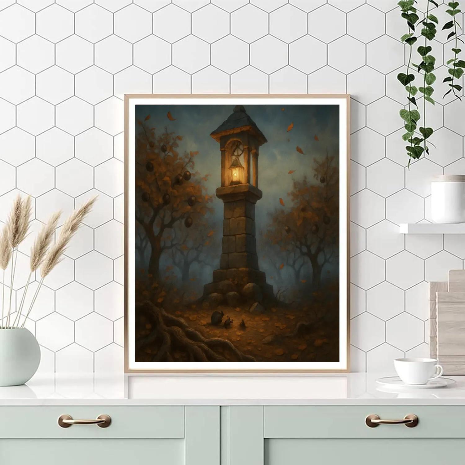 The Silent Orchard Beacon paint by number