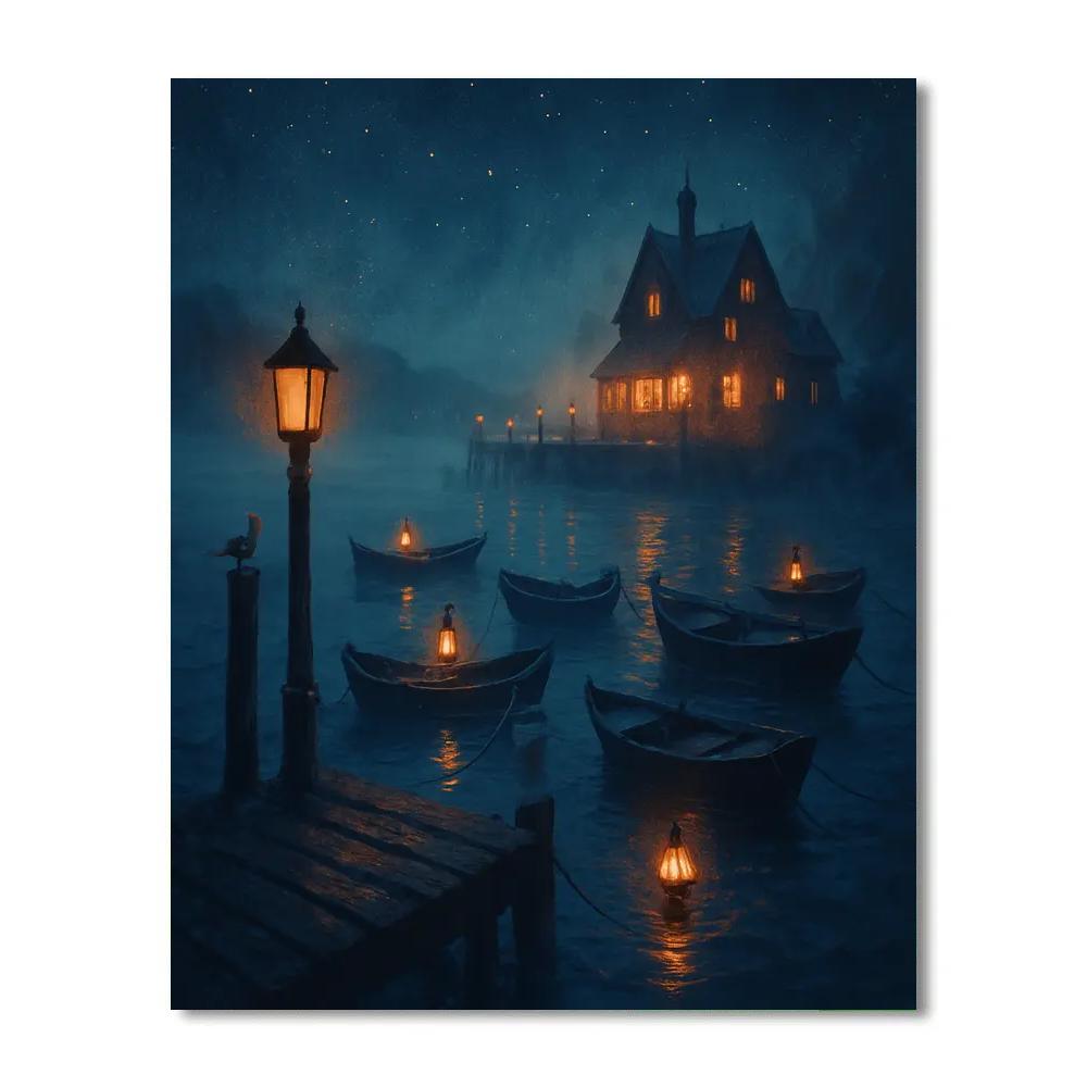 The Harbor Of Quiet Lanterns DIY paint by numbers