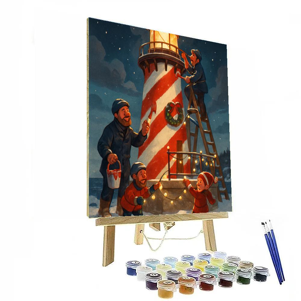 Peppermint Lighthouse Keepers paint by numbers