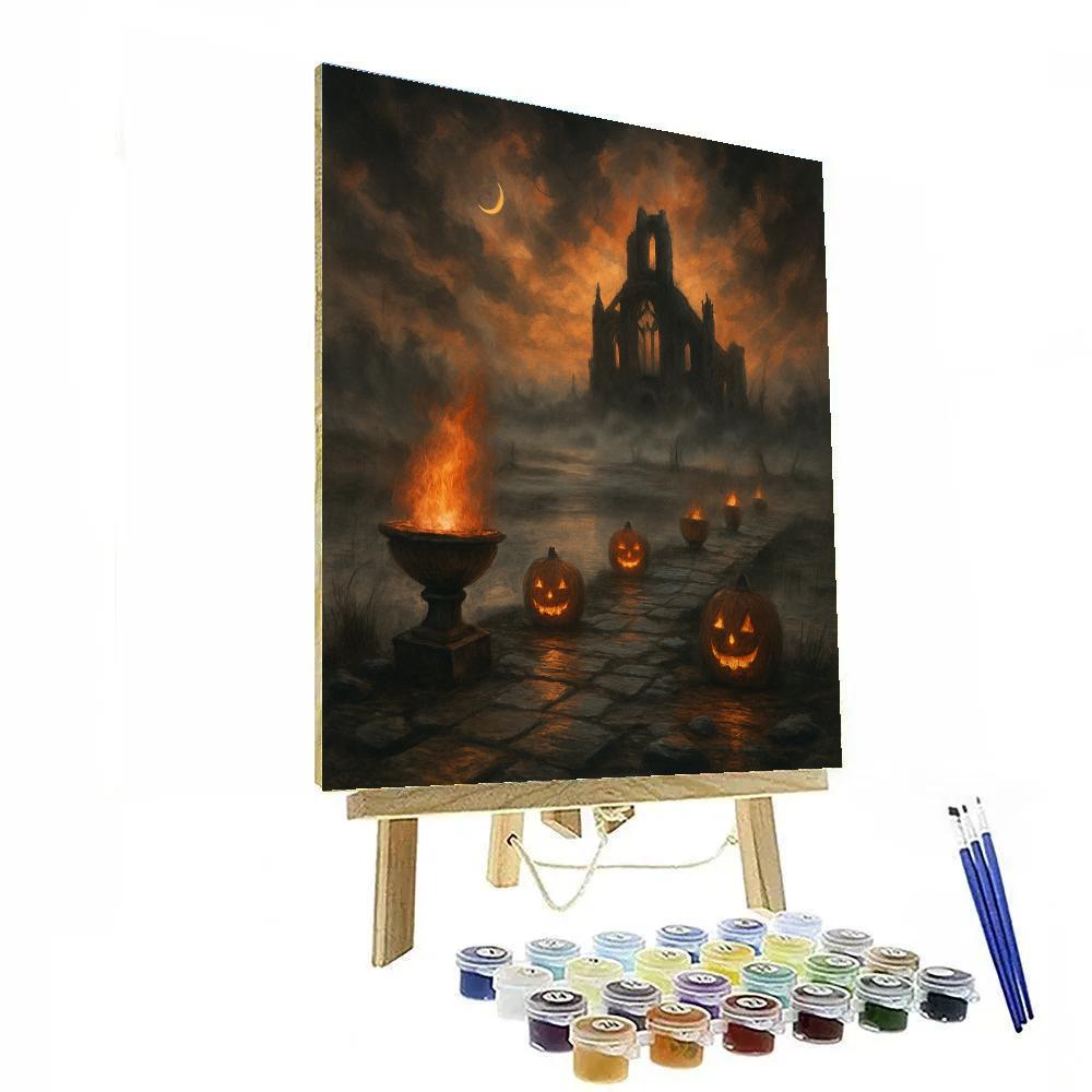 The Lanternbound Causeway Paint by numbers art