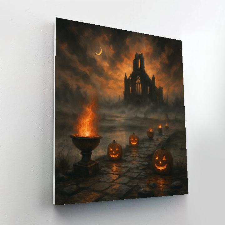 The Lanternbound Causeway Paint by numbers art