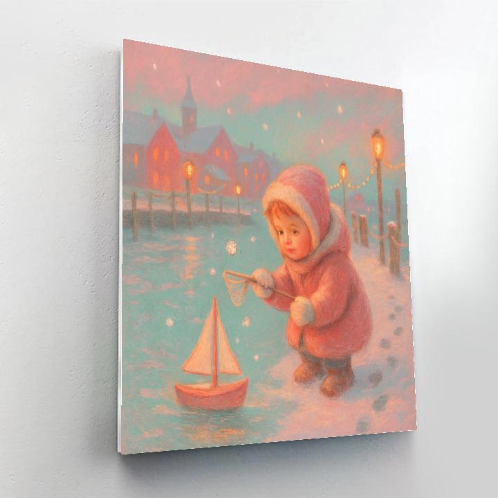 Snow Harbor Toy Fisher Paint by numbers kits