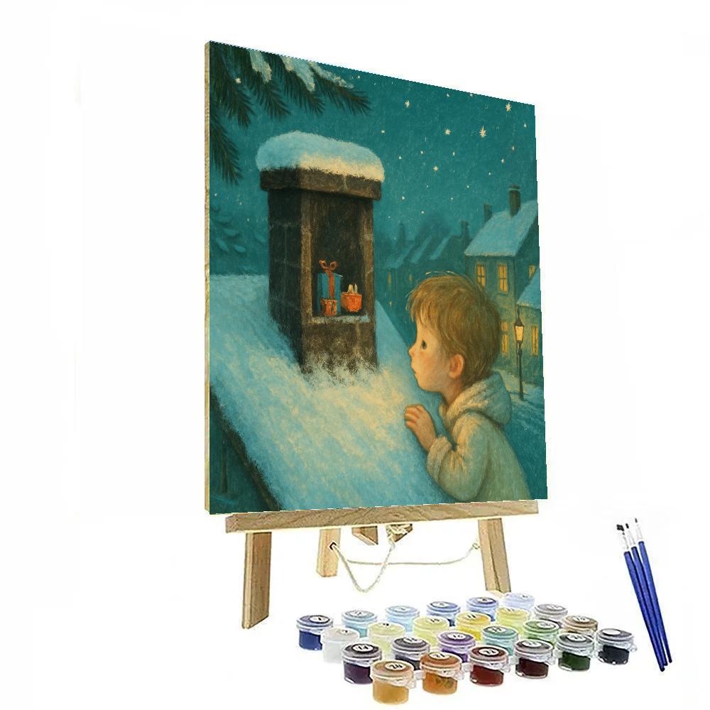 Sooty Chimney Post Surprise Painting by numbers kit