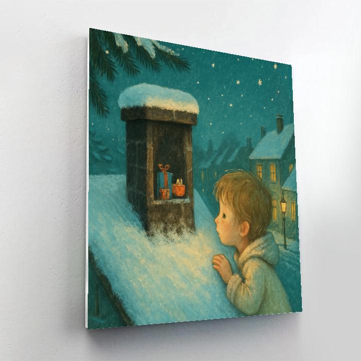 Sooty Chimney Post Surprise Painting by numbers kit