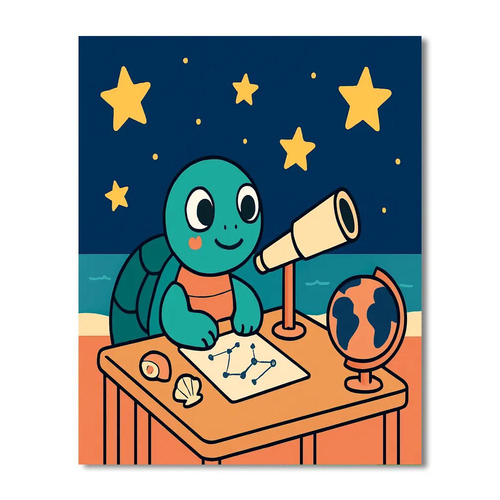 Stargazer Turtle Explorer Paint by numbers kits