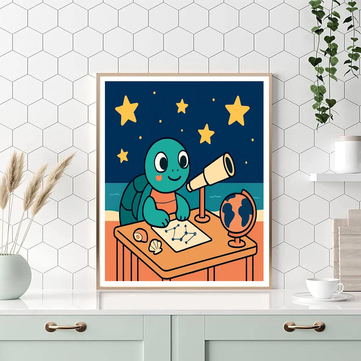 Stargazer Turtle Explorer Paint by numbers kits
