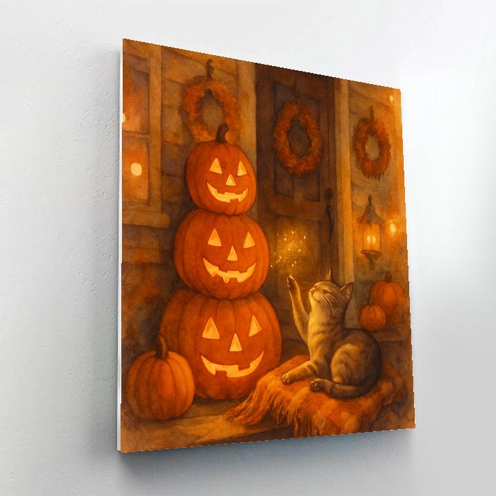 Harvest Porch Storybook paint by color