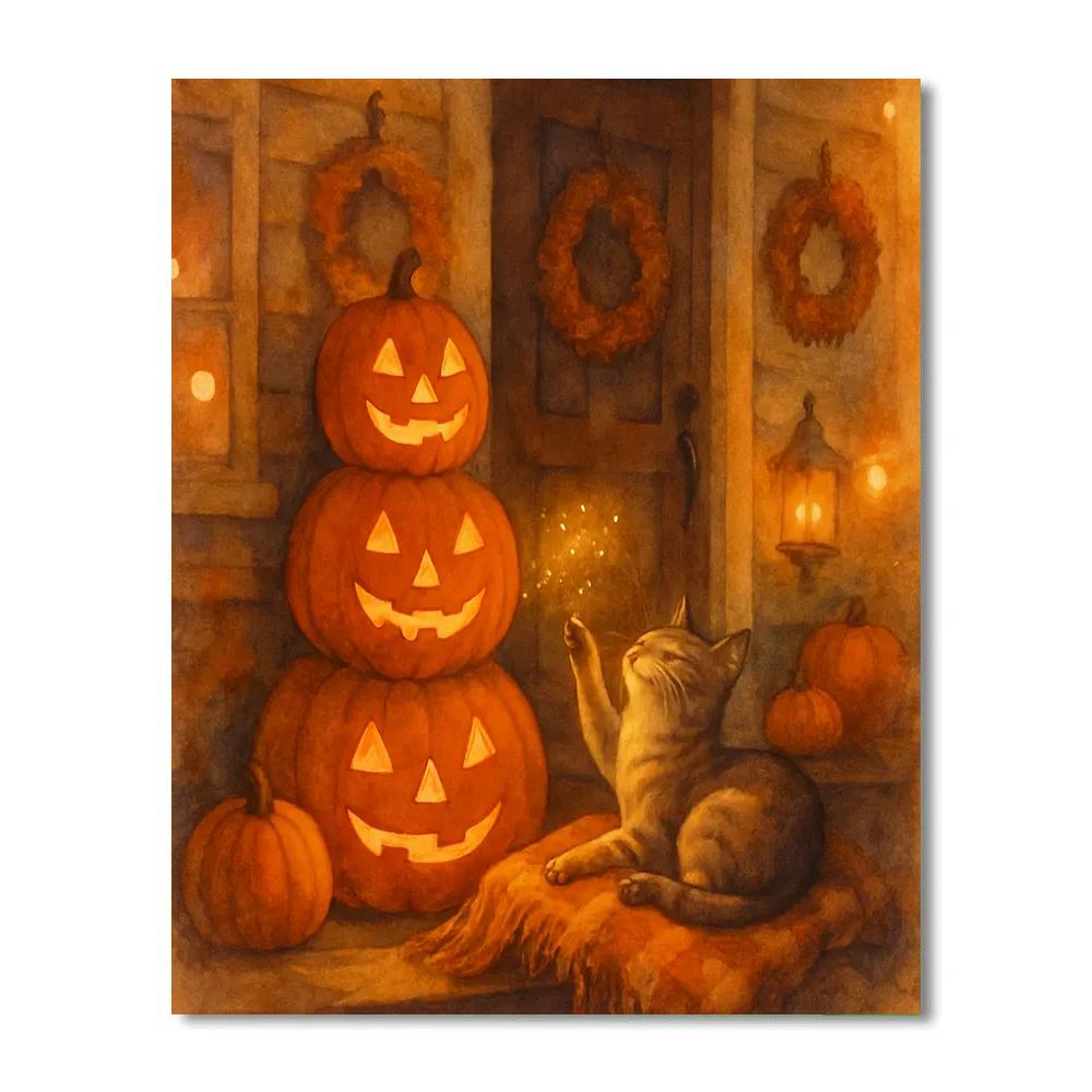 Harvest Porch Storybook paint by color