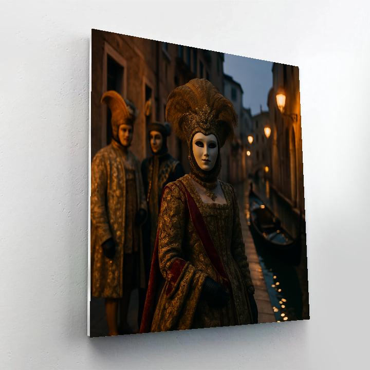 Venice Carnival Masked Parade paint by color