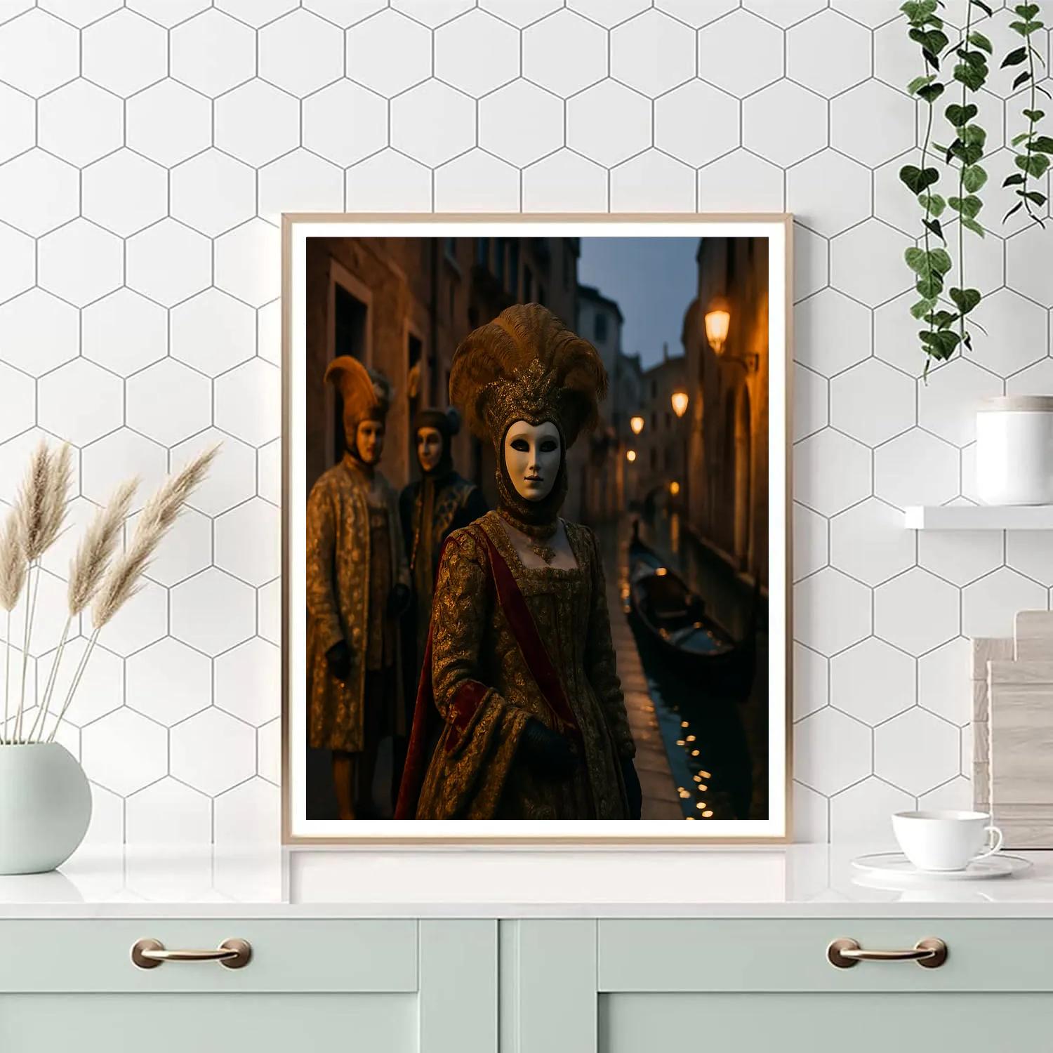 Venice Carnival Masked Parade paint by color