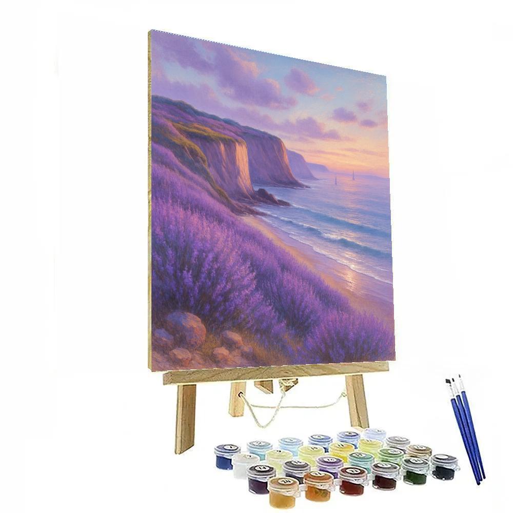 Coastal Lavender Horizon Paint by numbers art