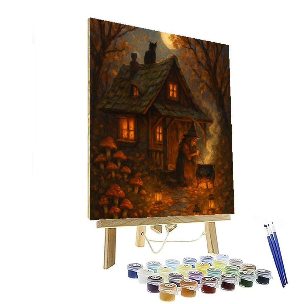 Wandering Witch Cottage Numbered painting kits