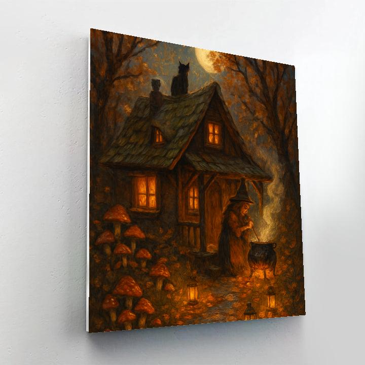 Wandering Witch Cottage Numbered painting kits