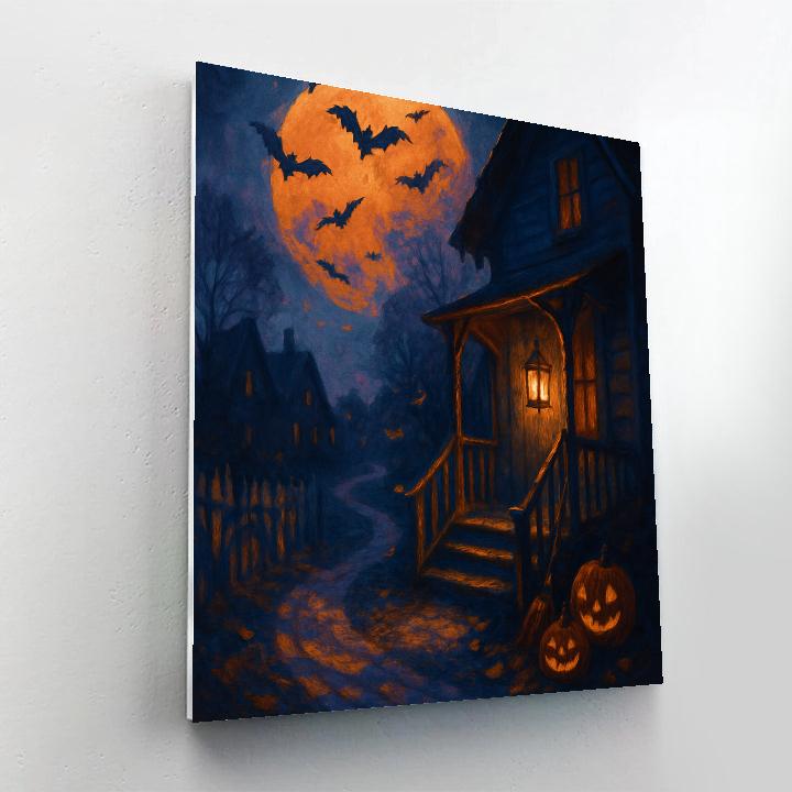 Halloween Moonlit Whispers paint by number