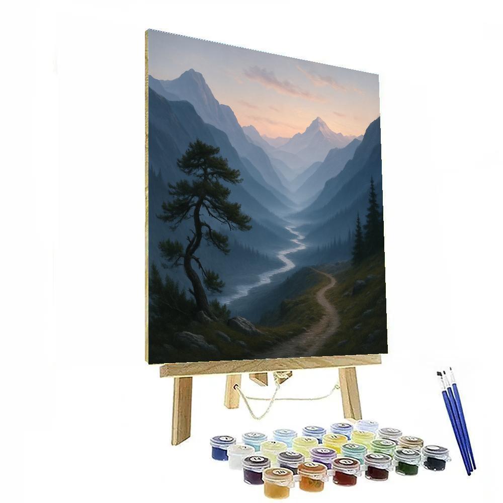 Mountain Skyline Reverie Number painting