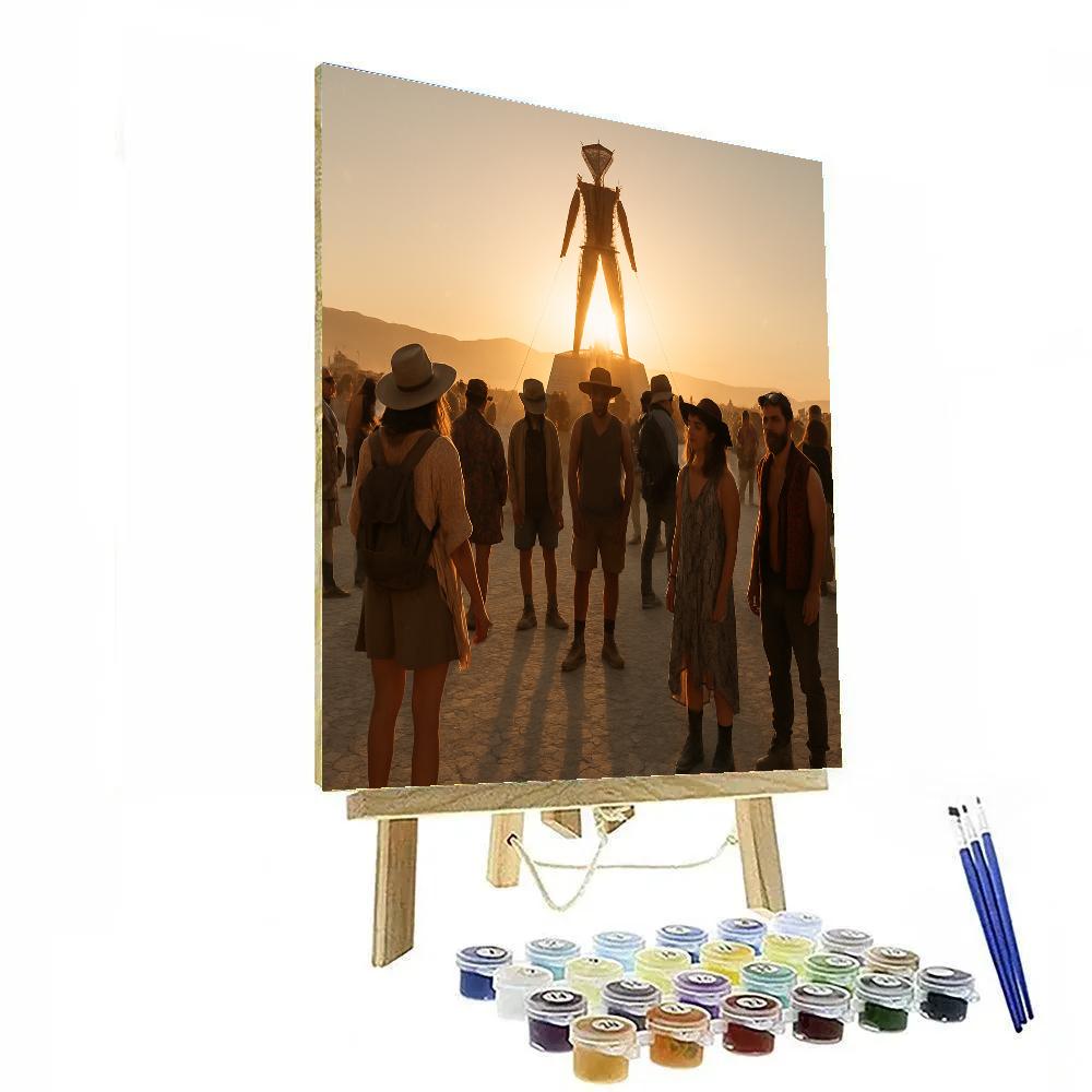 Burning Man Playa Art Installation painting number kit