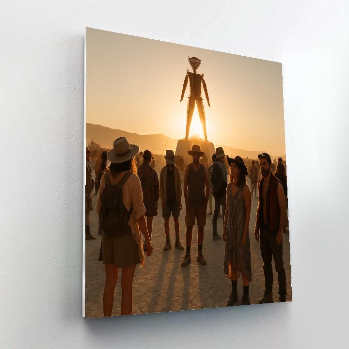 Burning Man Playa Art Installation painting number kit