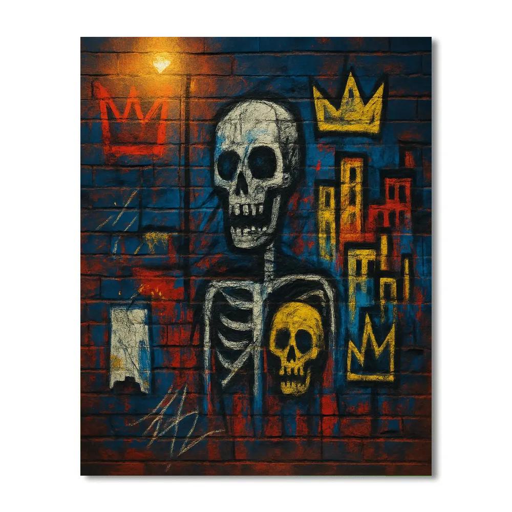 Basquiat Street Echo DIY paint by numbers