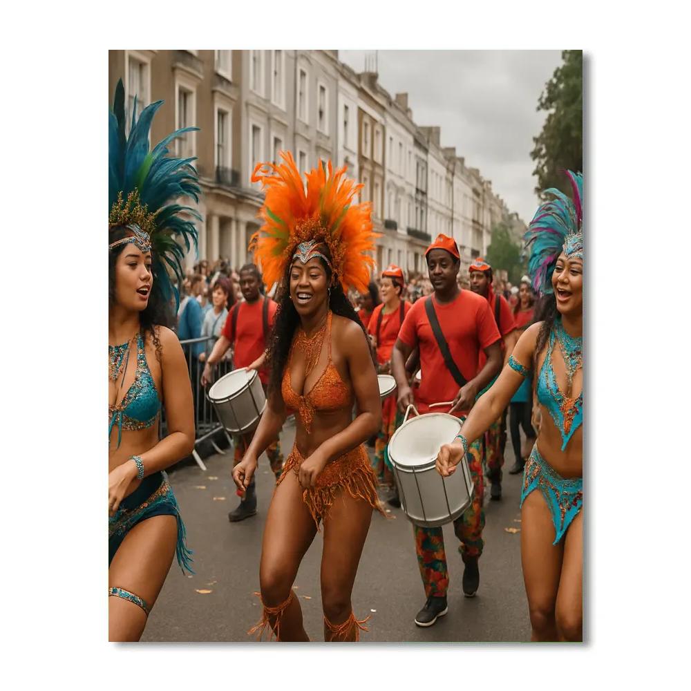 Notting Hill Carnival West Indian Parade Paint by numbers kits