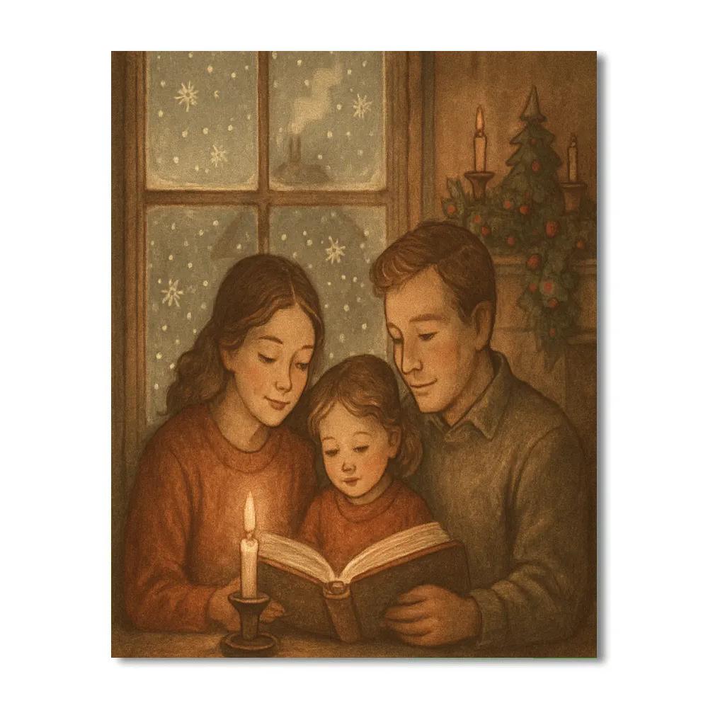 Frosted Window Storytime Painting by numbers kit