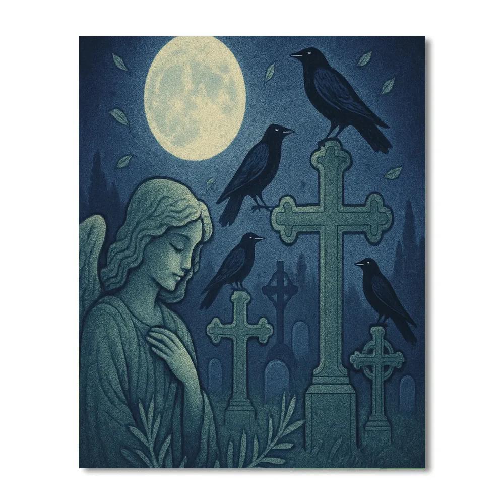 Raven Watch On Moonrise Hill Paint by numbers kits