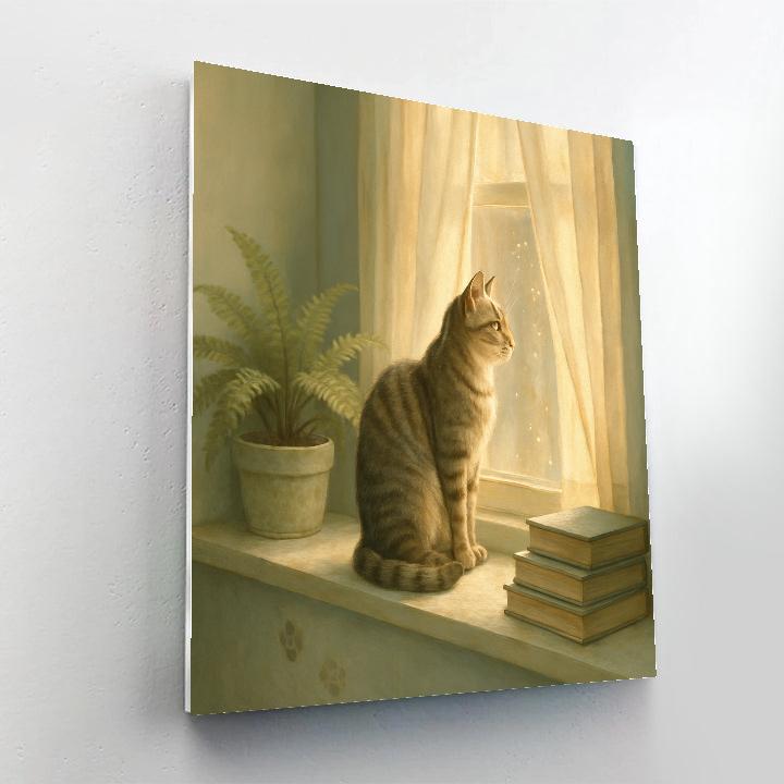 Cat Window Daydream Painting by numbers kit