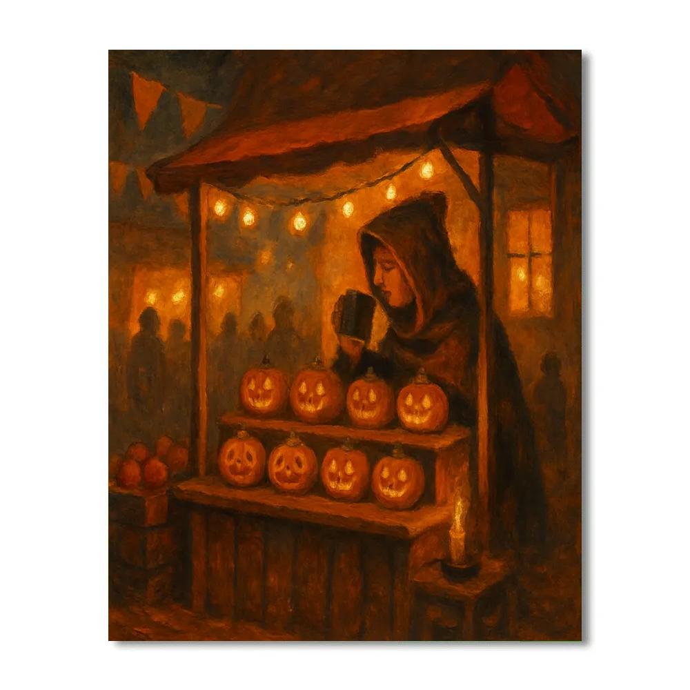 Quiet Lantern Market paint by color