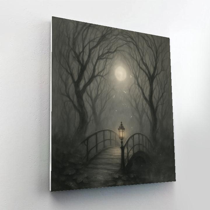 Fogbound Willow Crossing painting number kit