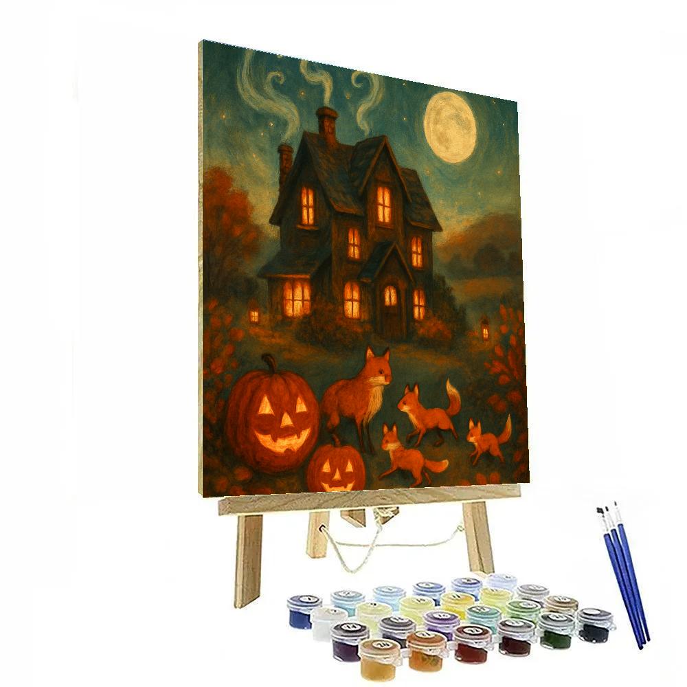 Ember Trail Cottage Number painting