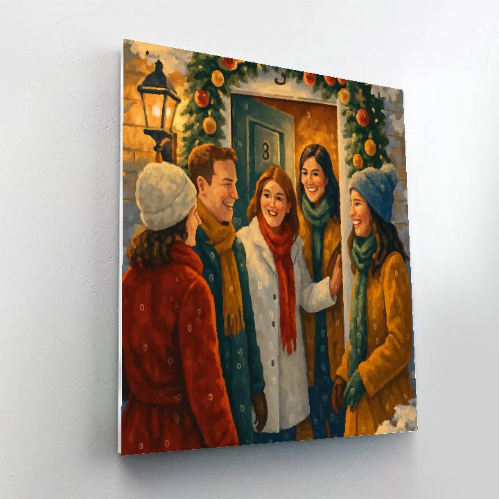 Garlands By The Doorstep painting number kit