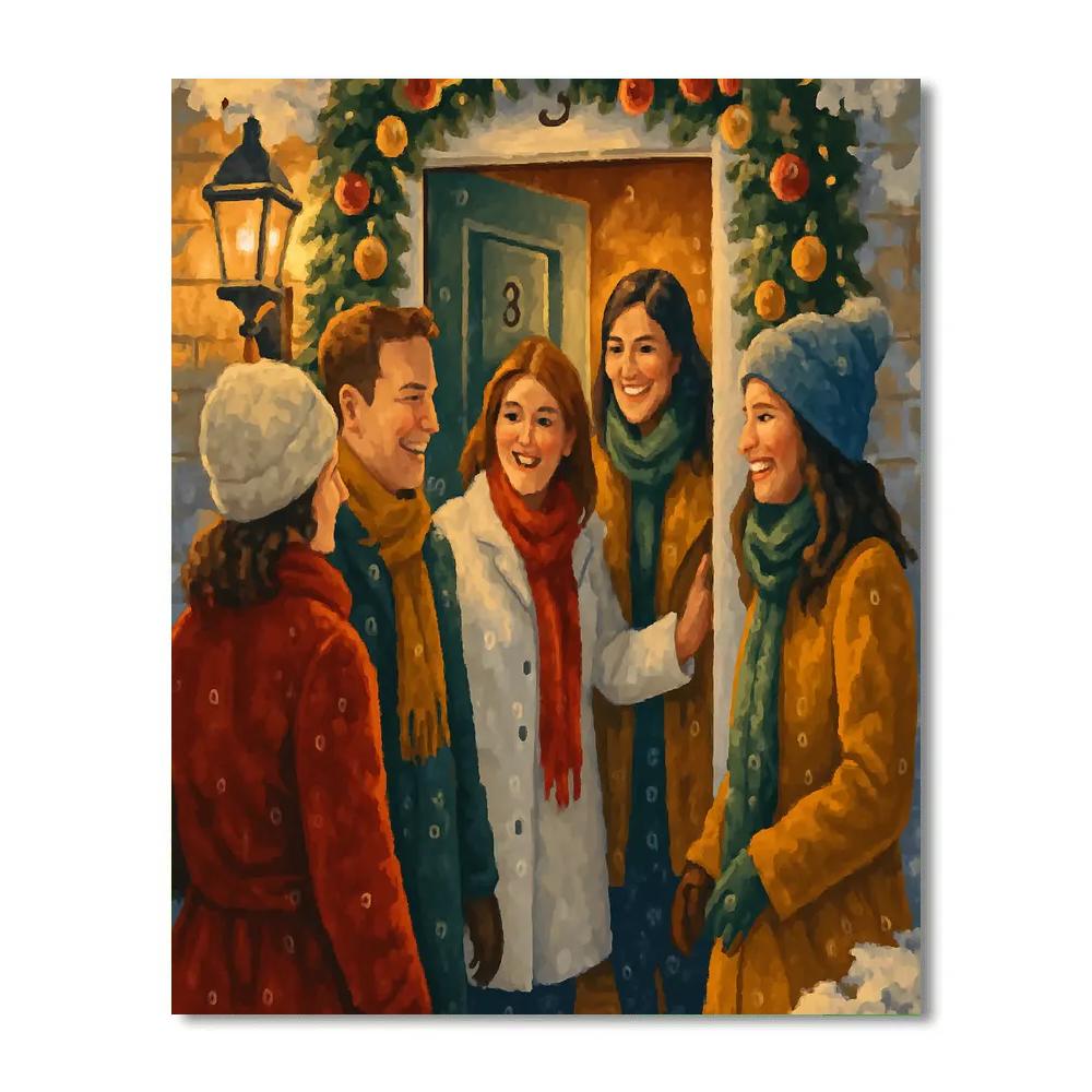 Garlands By The Doorstep painting number kit