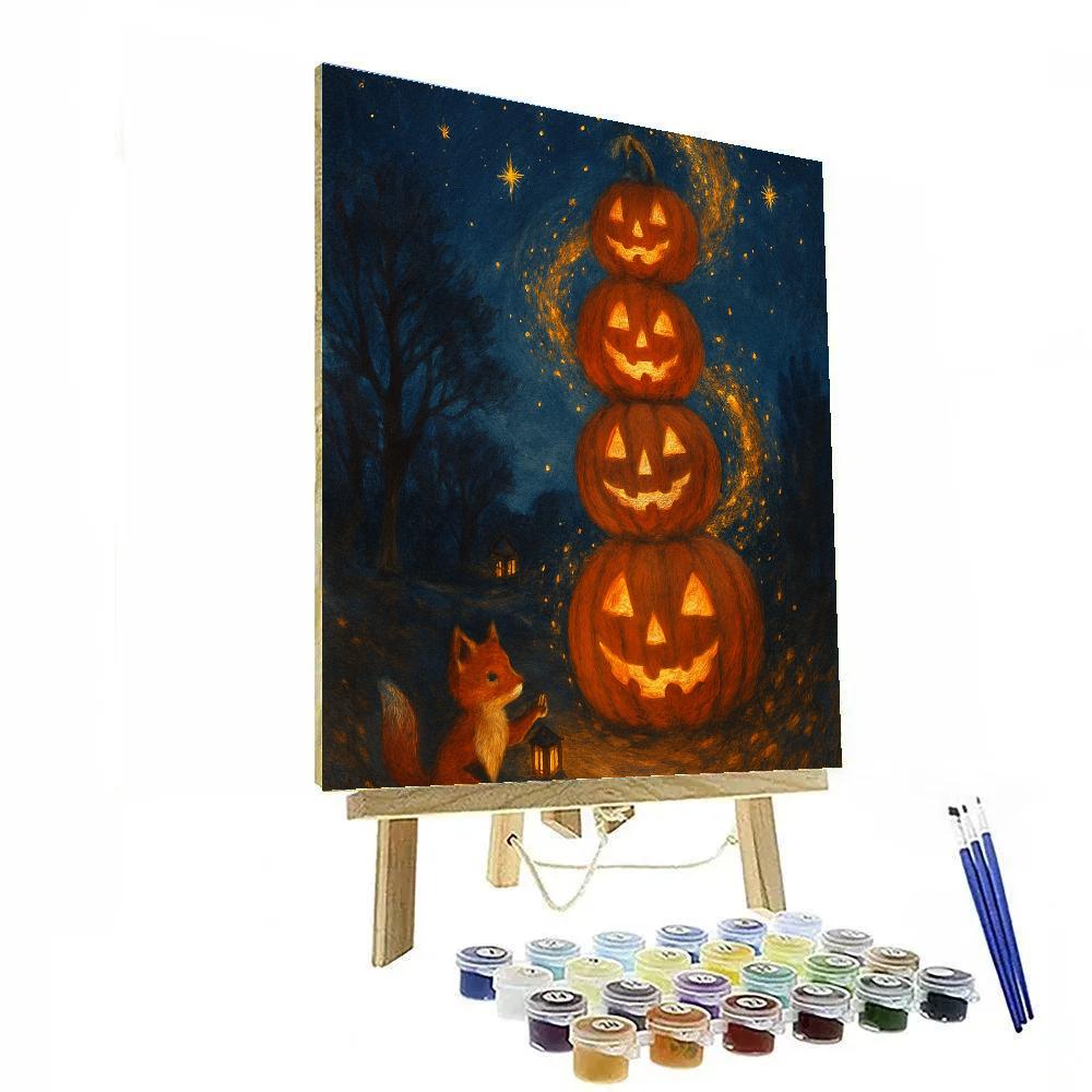 Starglow Pumpkin Parade paint by numbers