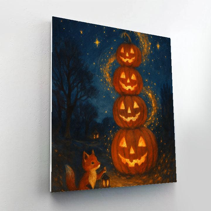 Starglow Pumpkin Parade paint by numbers