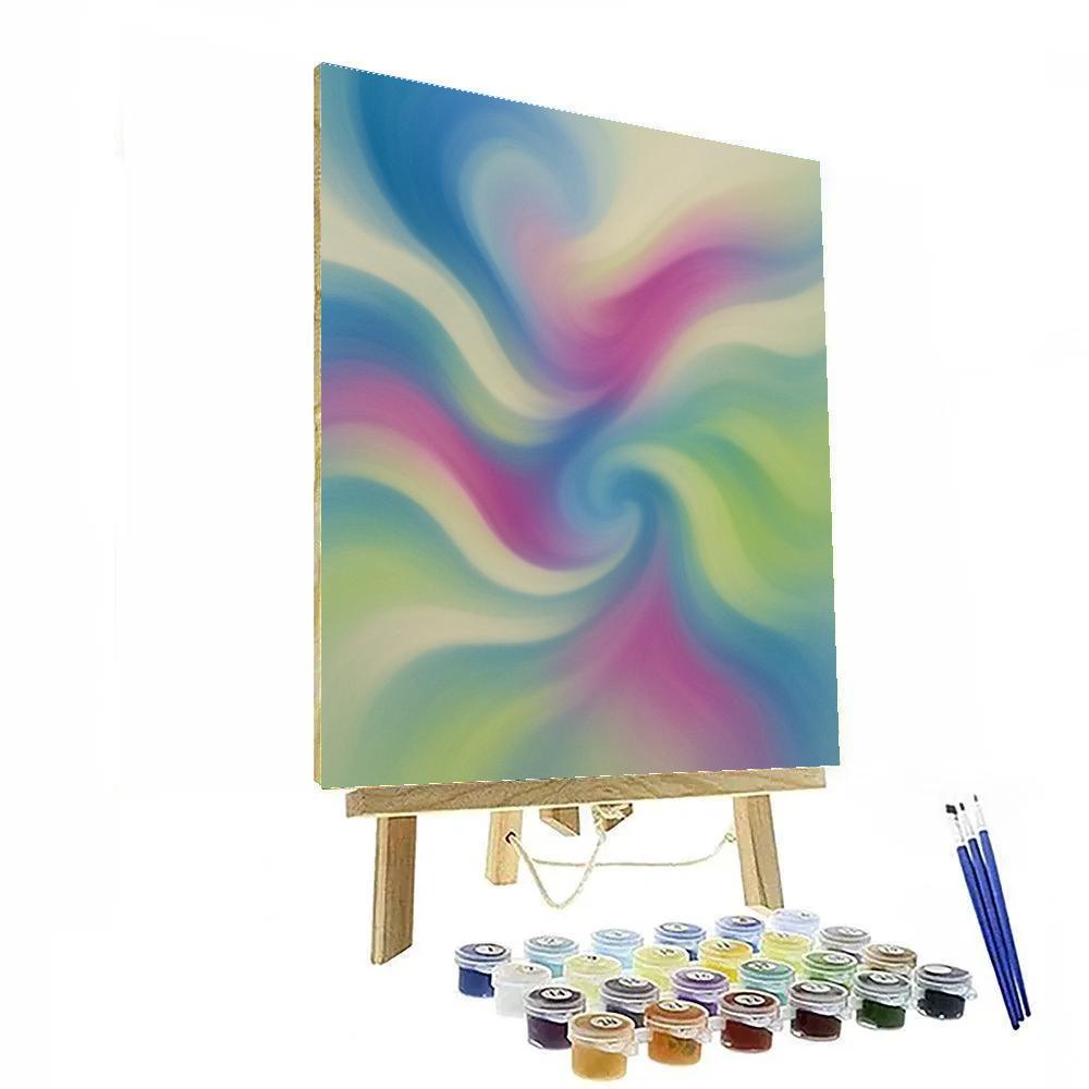 Abstract Color Drift Numbered painting kits