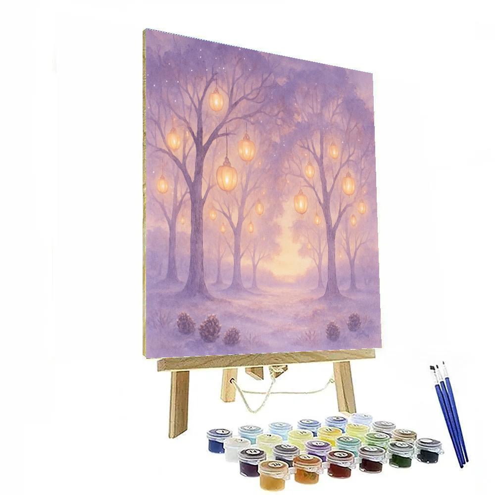 Ornament Orchard At Dawn paint by color