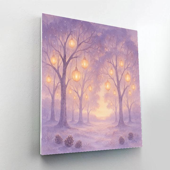 Ornament Orchard At Dawn paint by color