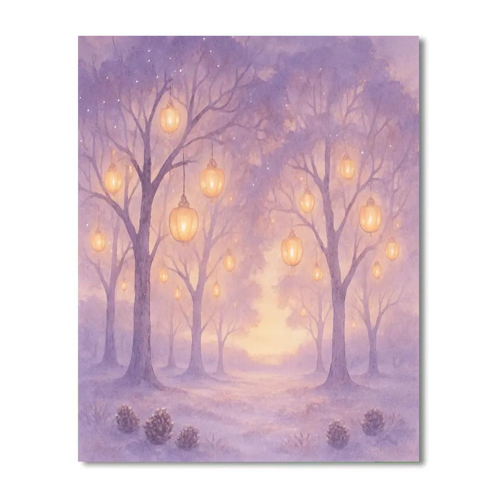 Ornament Orchard At Dawn paint by color