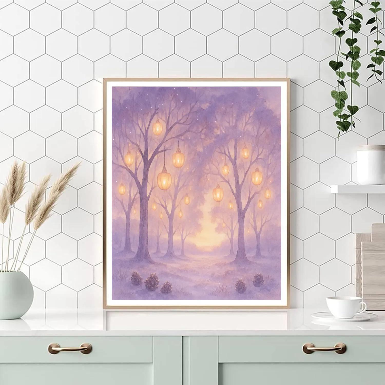 Ornament Orchard At Dawn paint by color