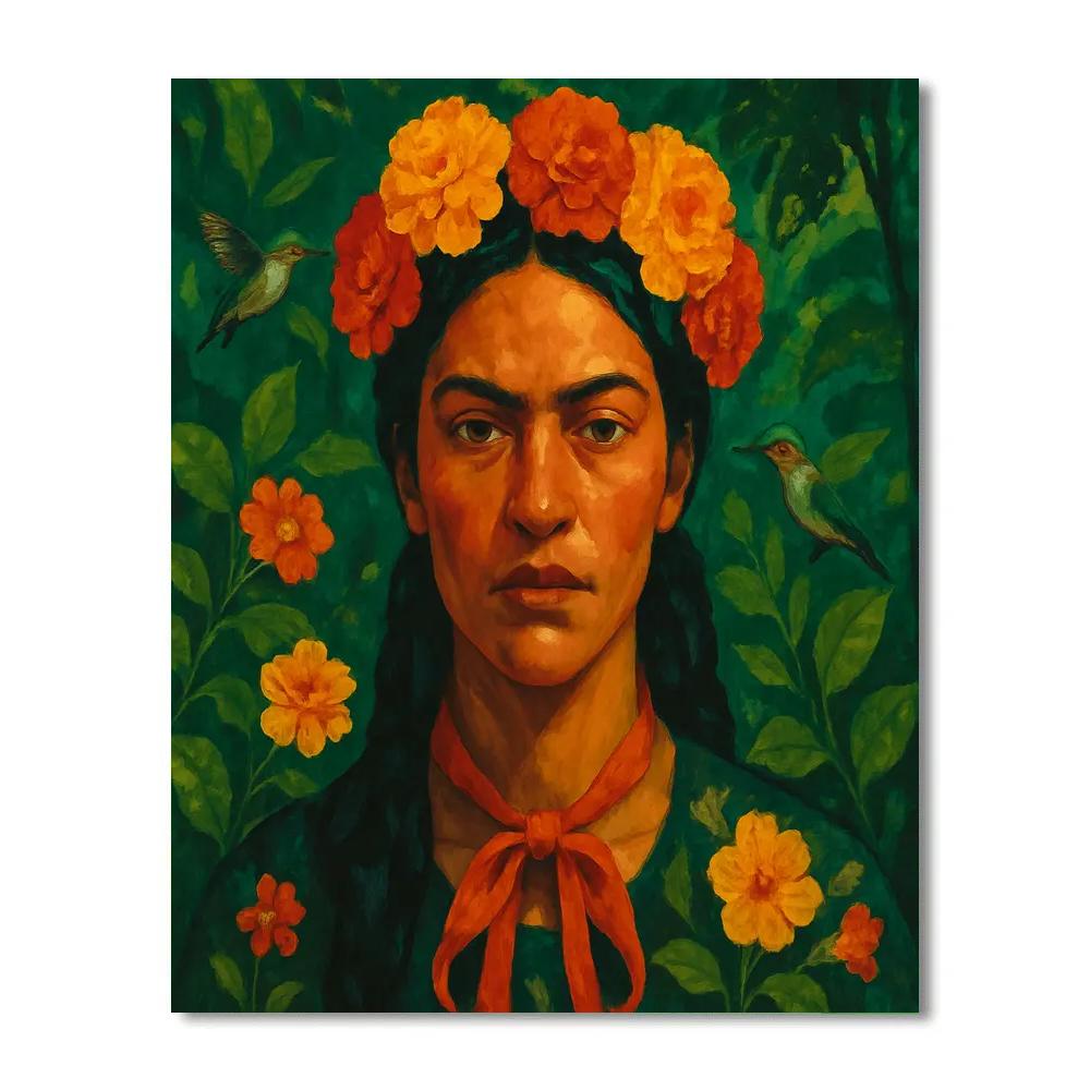 Frida Bloom Resolve paint by numbers