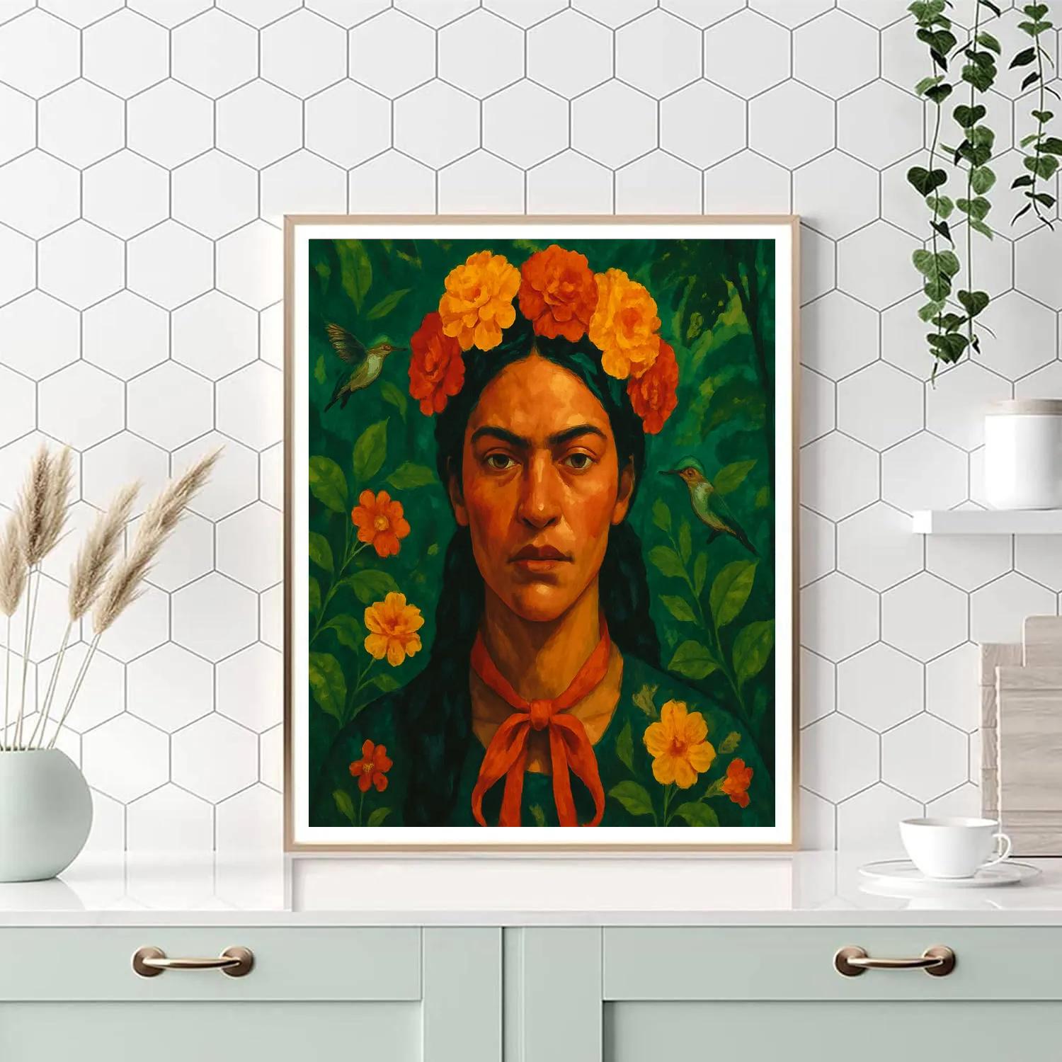 Frida Bloom Resolve paint by numbers