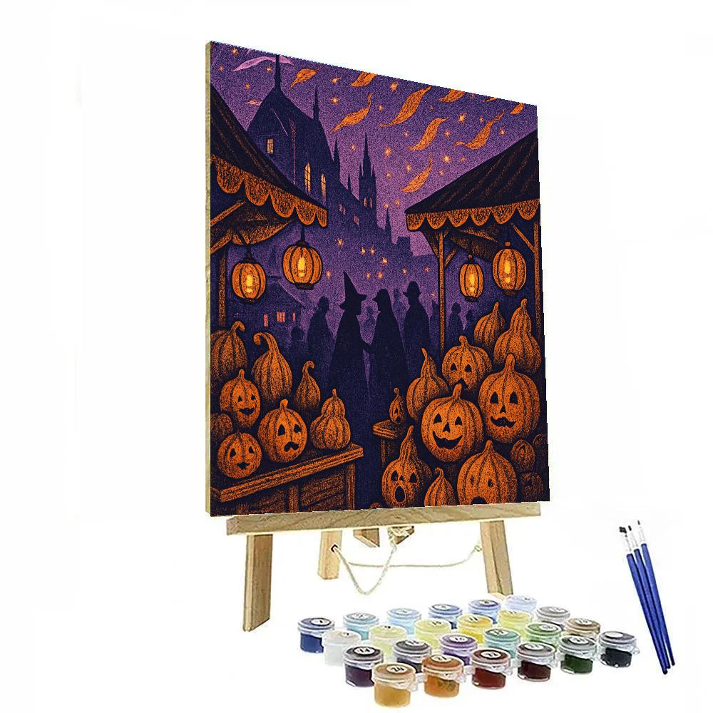 Nocturne Pumpkin Plaza paint by numbers